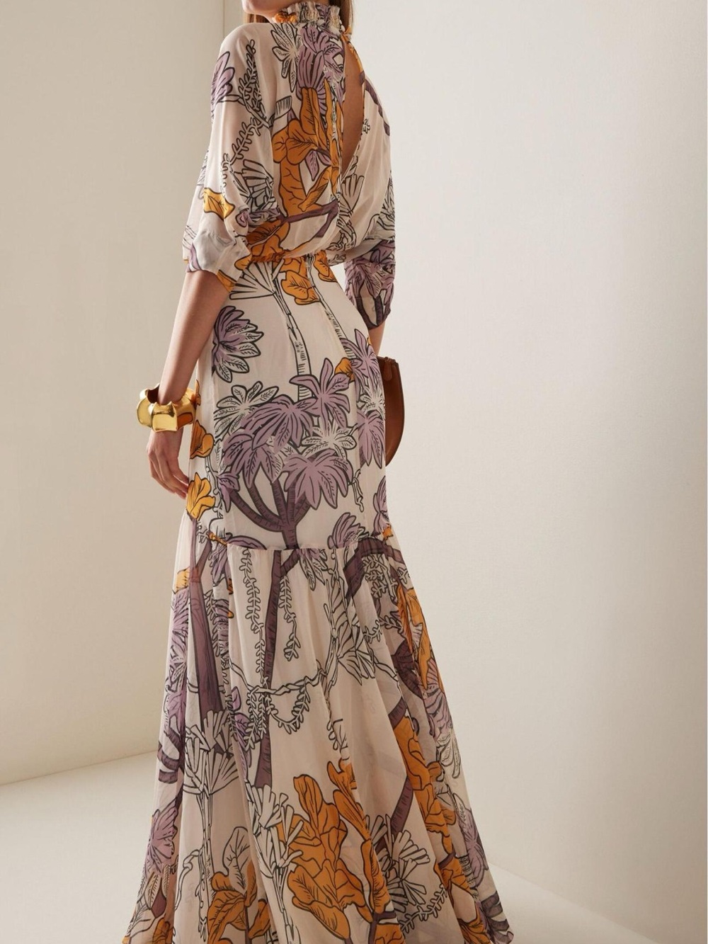 Andres Otalora El Bosque Chiffon Maxi Dress - Picture 2 of 6